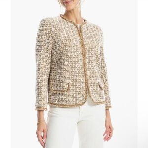Max Studio camel tweed blazer size S